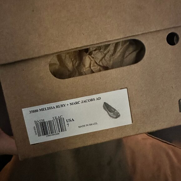 NWT! Marc Jacobs X Melissa Ruby Flats - Size 7  (Lilac) - Picture 7 of 7